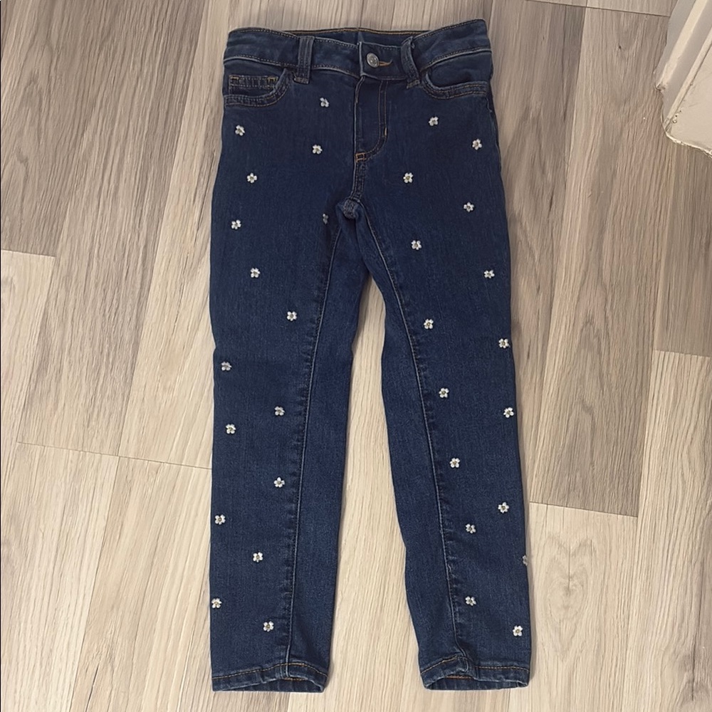 Jumping Beans Blue and White Polka Dot Jeans
